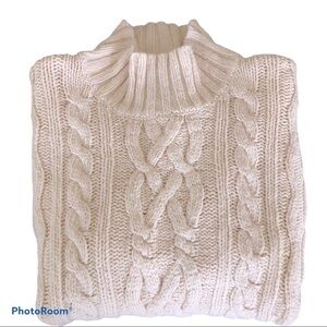 F by Faconnable Cable Knit Sweater Size XS
